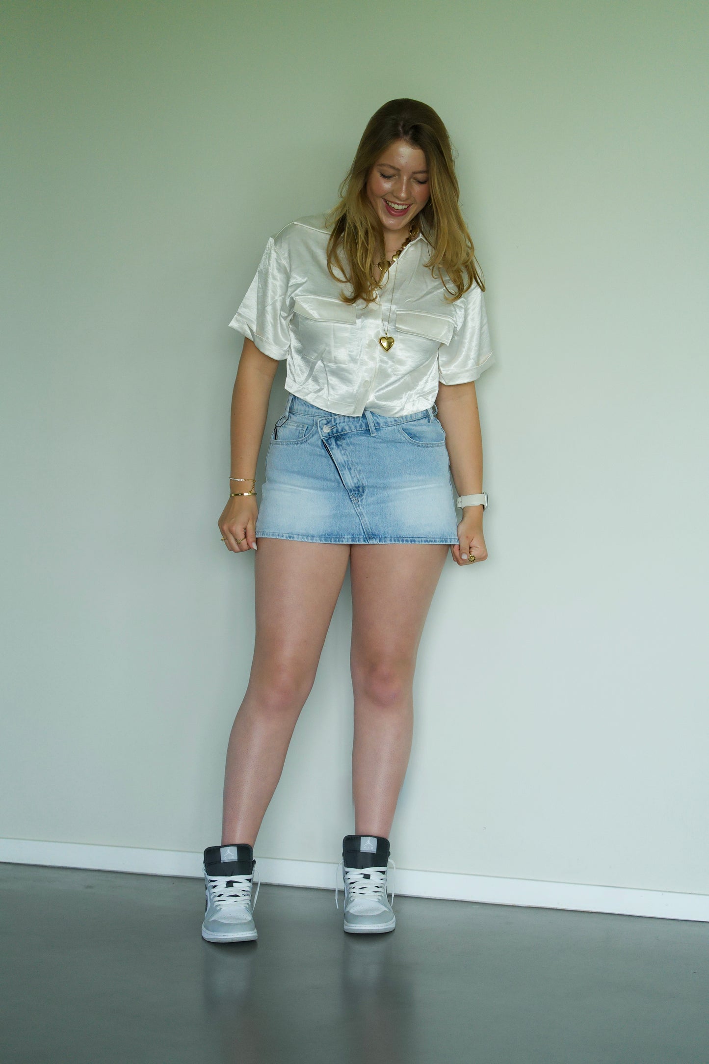 Denim skort Roos Blue