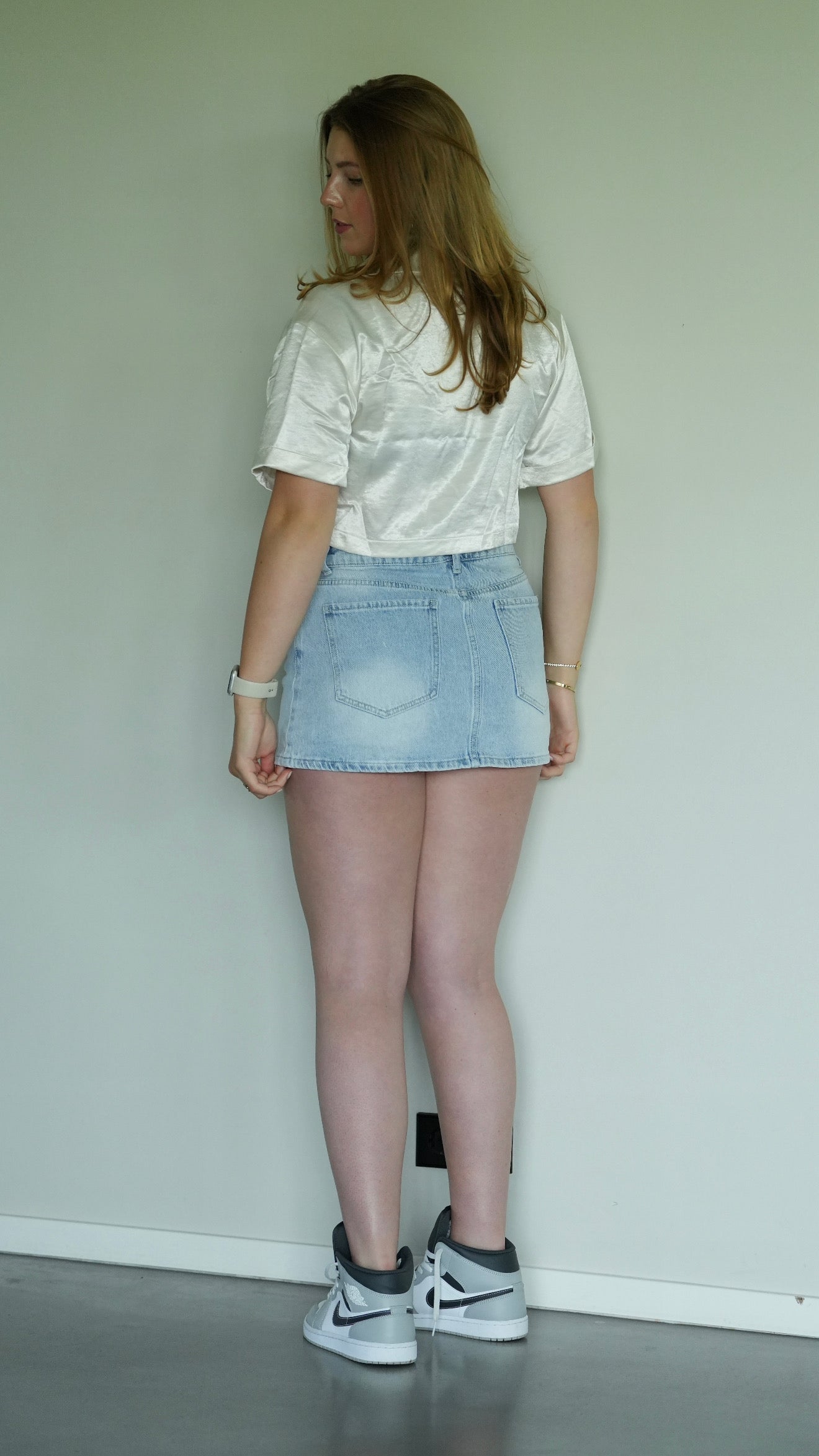 Denim skort Roos Blue