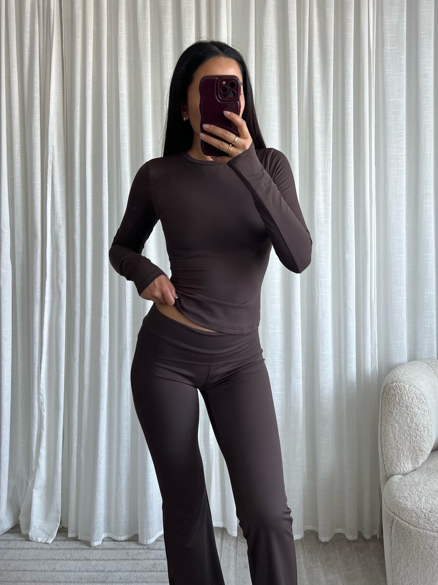 Liv top • Brown