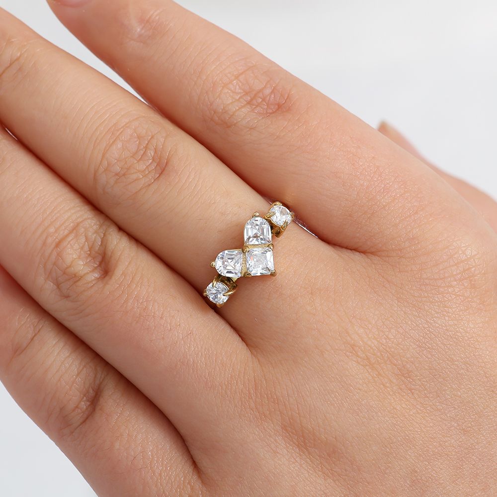 Diamant hart ring