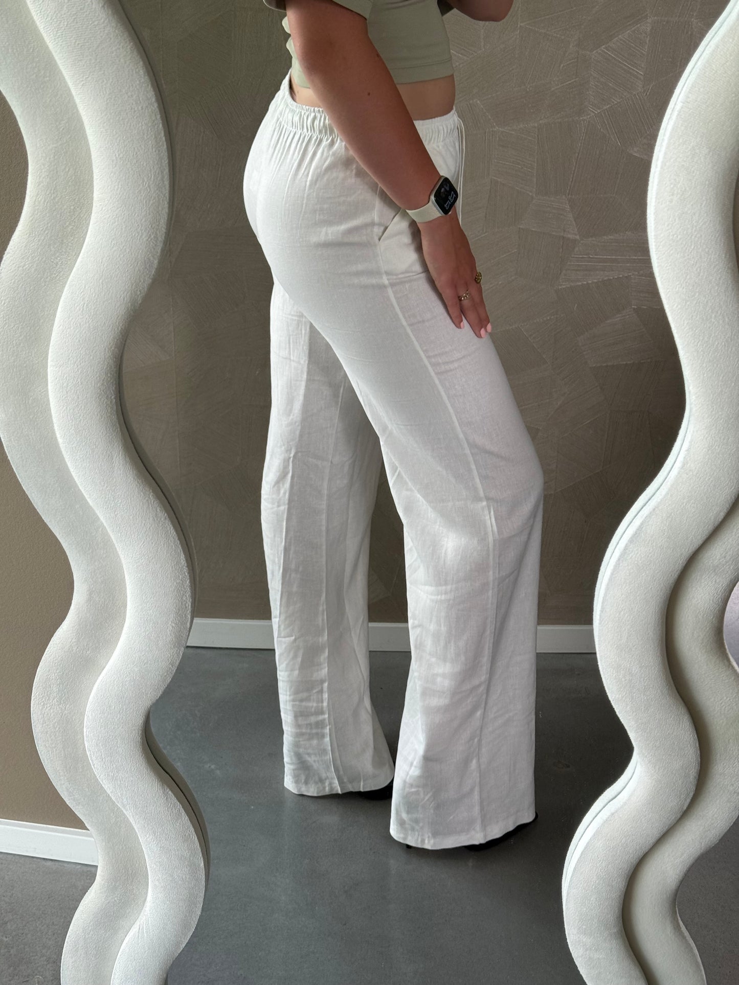 Nova linnen pants White (Tall)