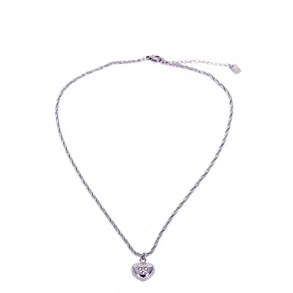 Diamant hart ketting