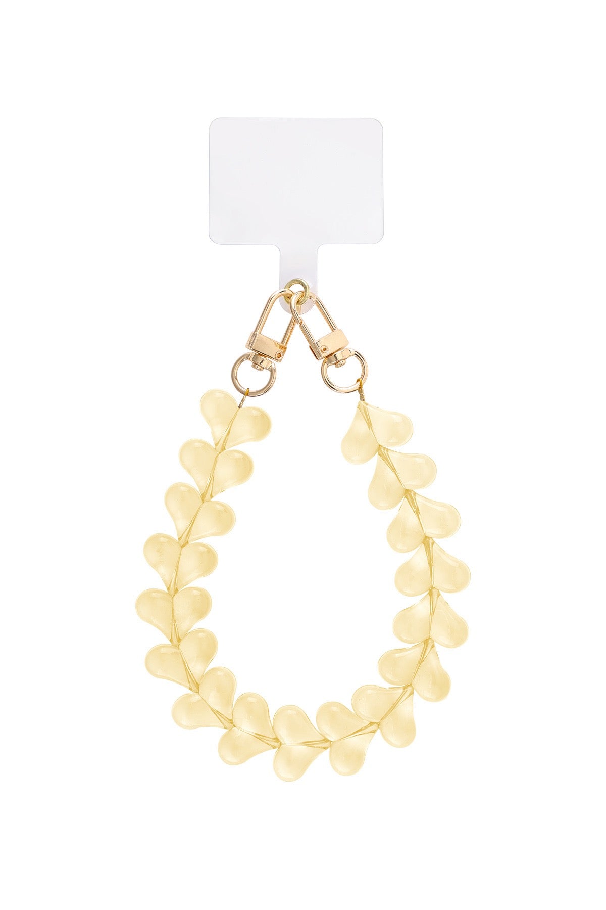 Telefoonkoord hart Yellow