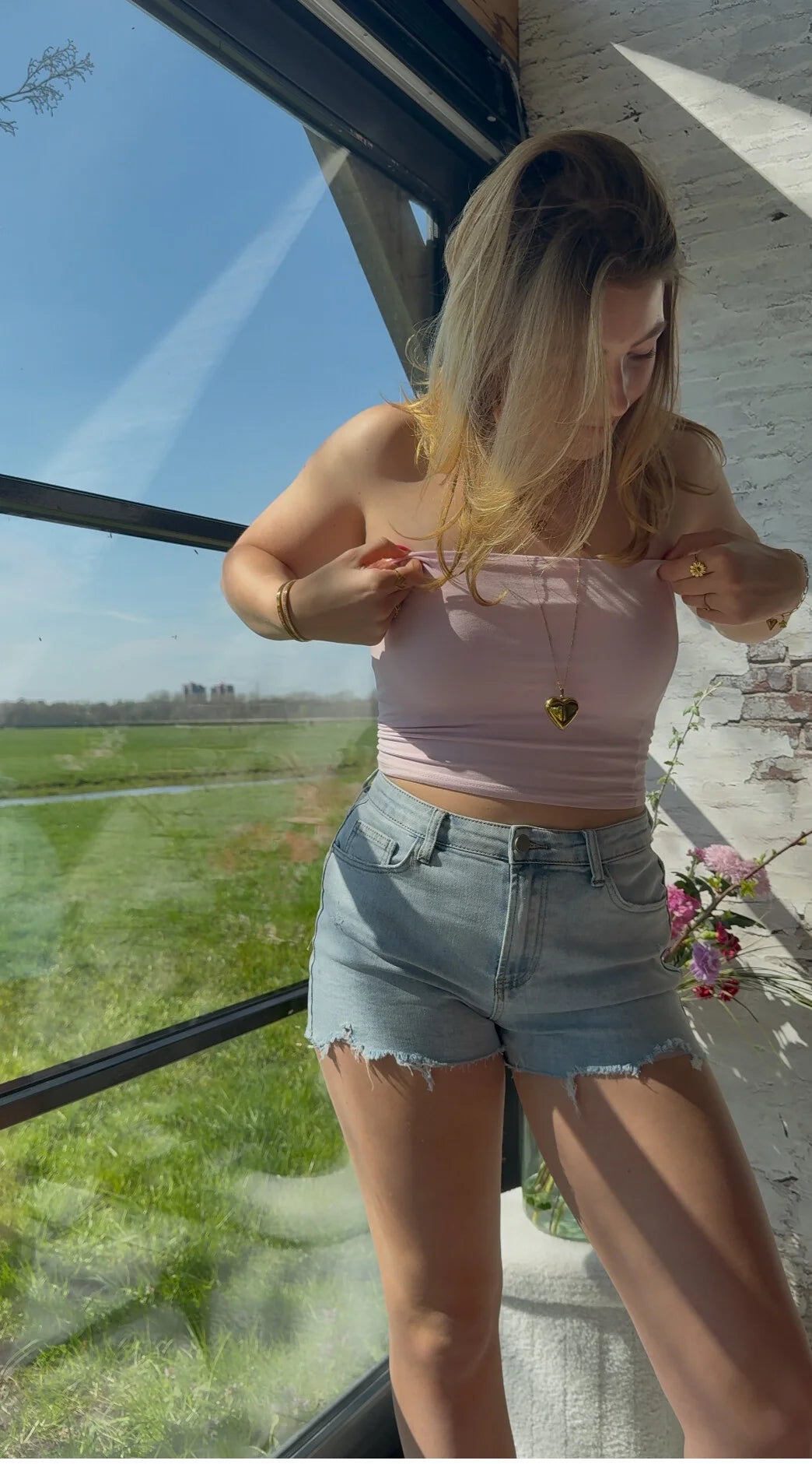 Tara tube top Pink