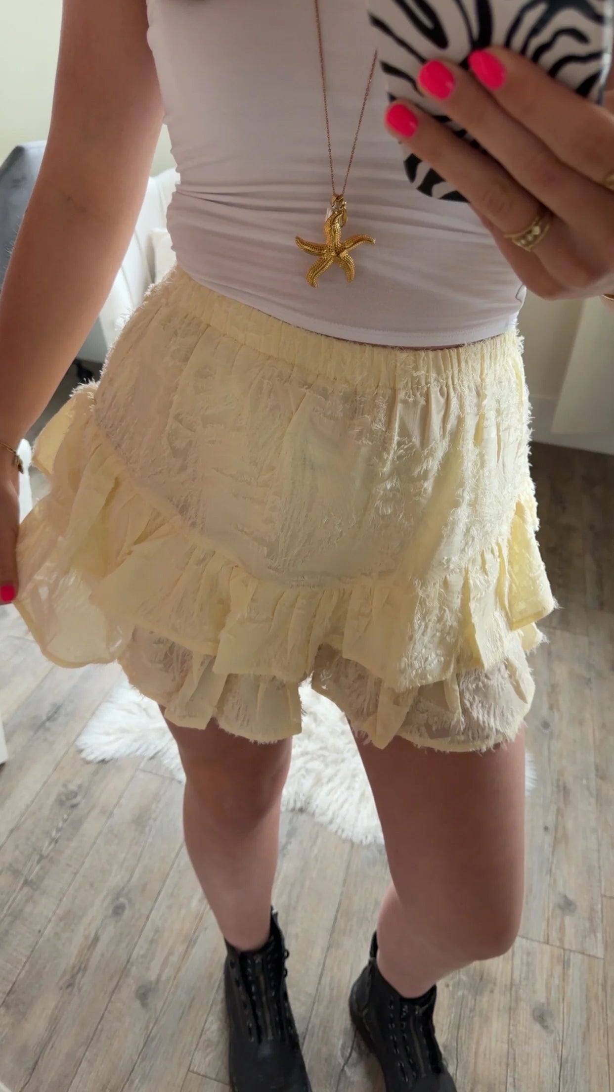 Spring skort Yellow