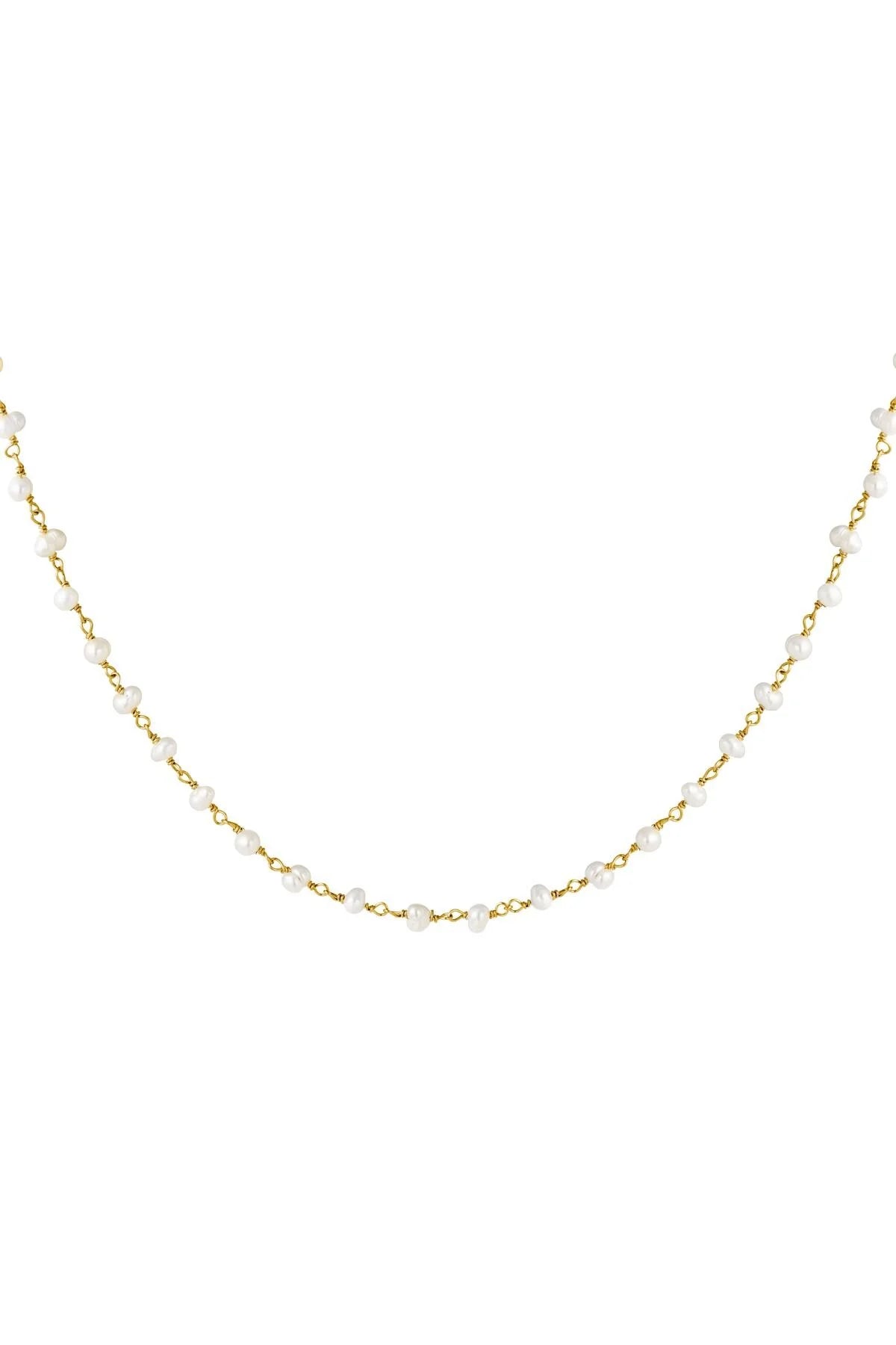 Parel bolletjes ketting