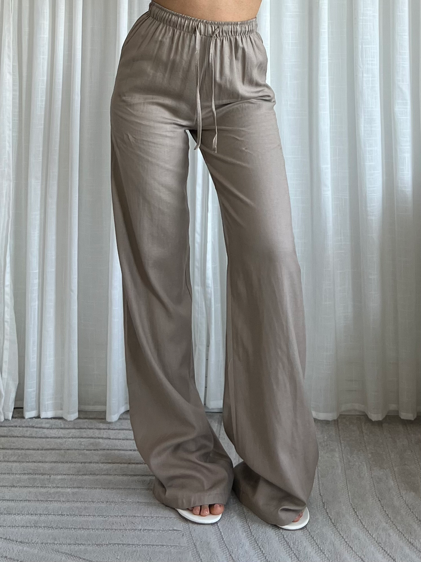 Nova linnen pants Taupe (Tall)