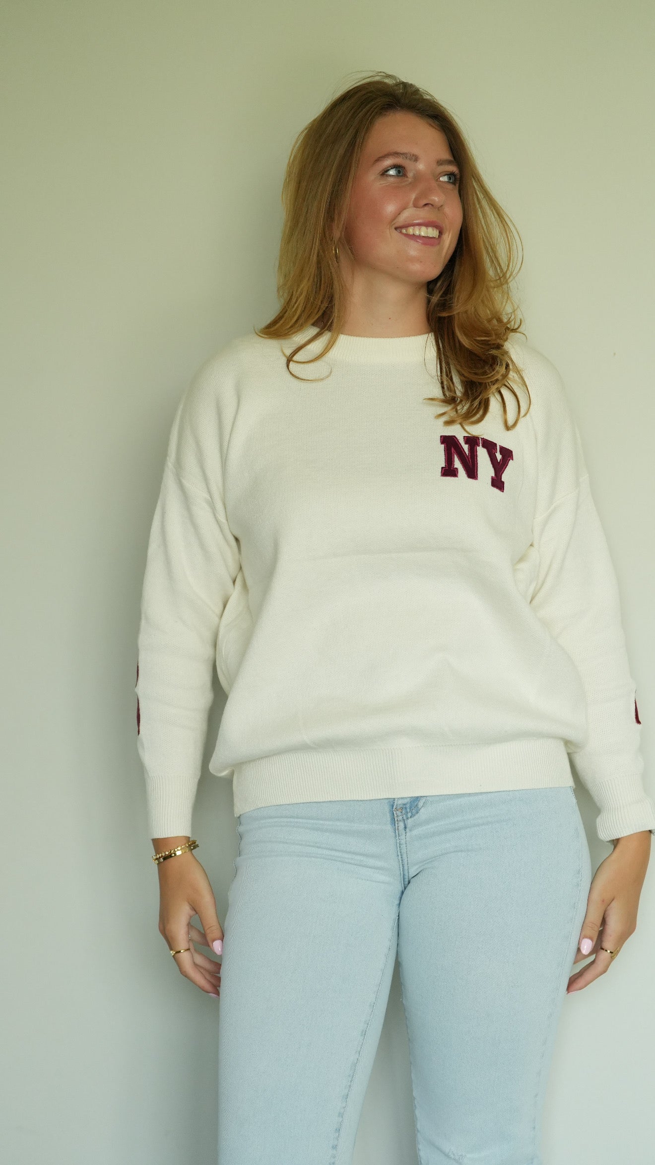 NY sweater • Bordeaux rood
