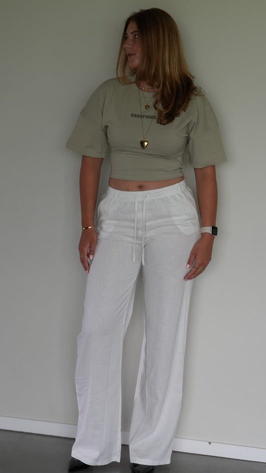 Nova linnen pants White (Tall)