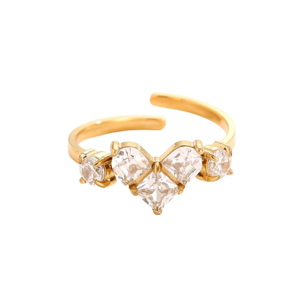 Diamant hart ring