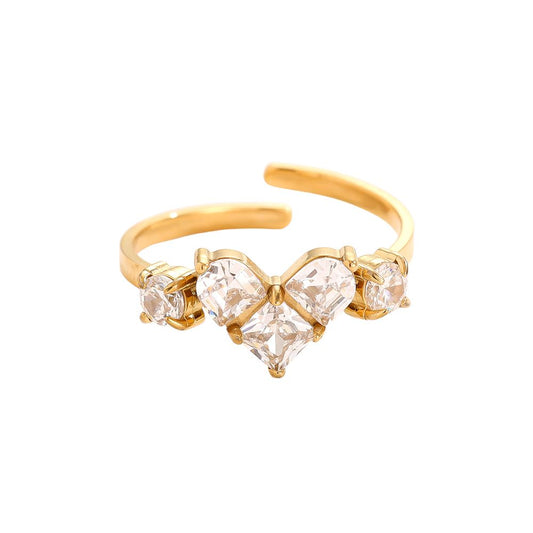 Diamant hart ring