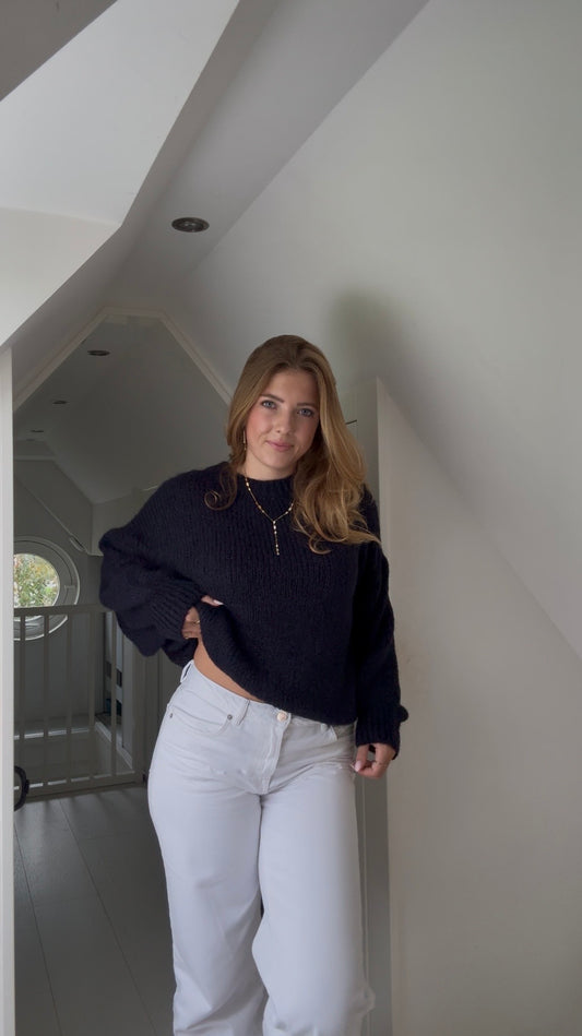Nora knits sweater Navy