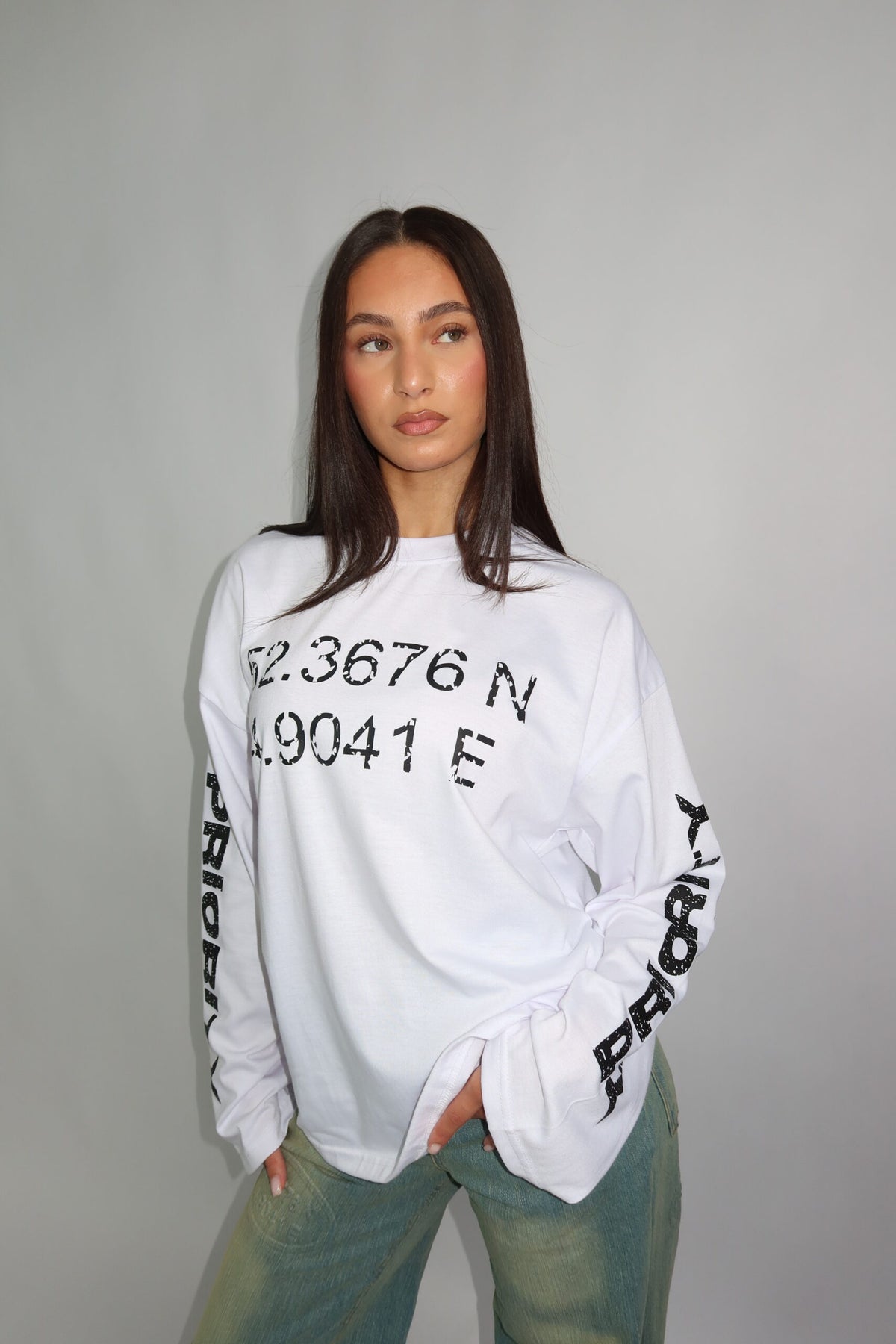 Yara longsleeve white