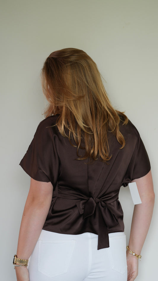Joy top Brown