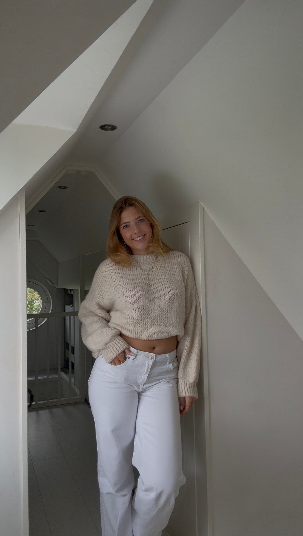 Nora knits sweater Creme