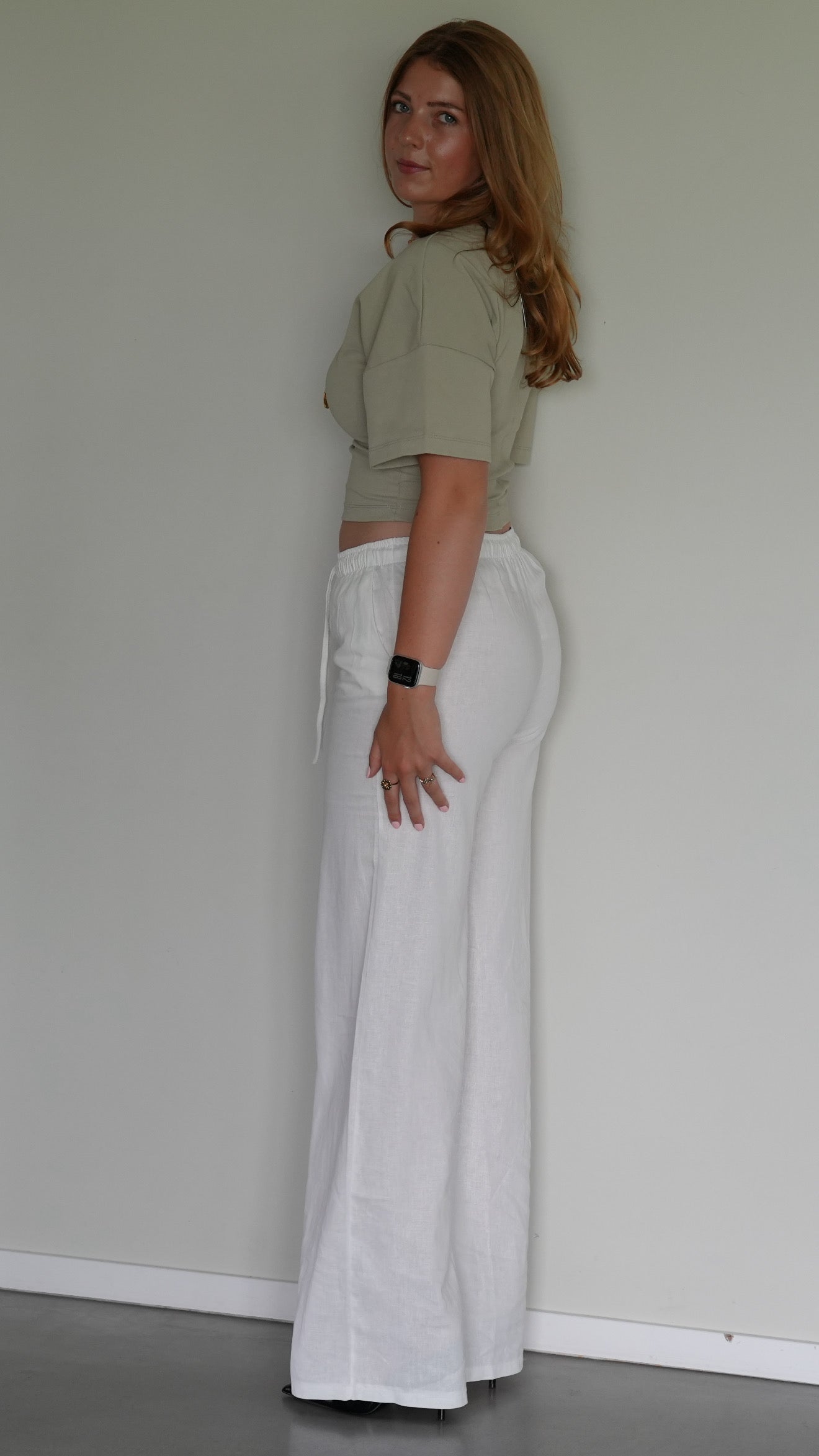 Nova linnen pants White (Tall)