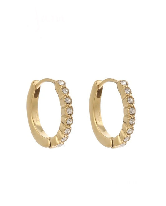 Klein diamant oorbellen