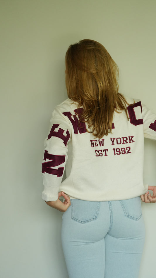 NY sweater • Bordeaux rood