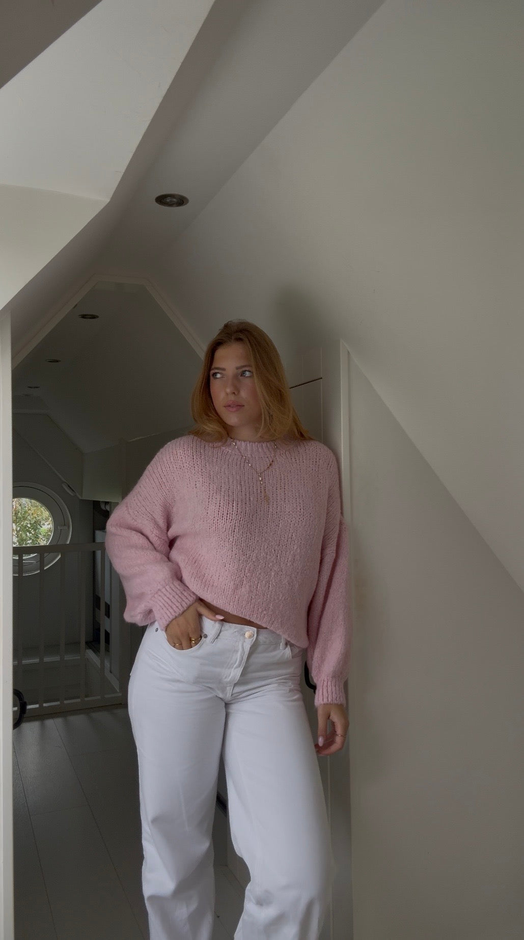 Nora knits sweater light Pink