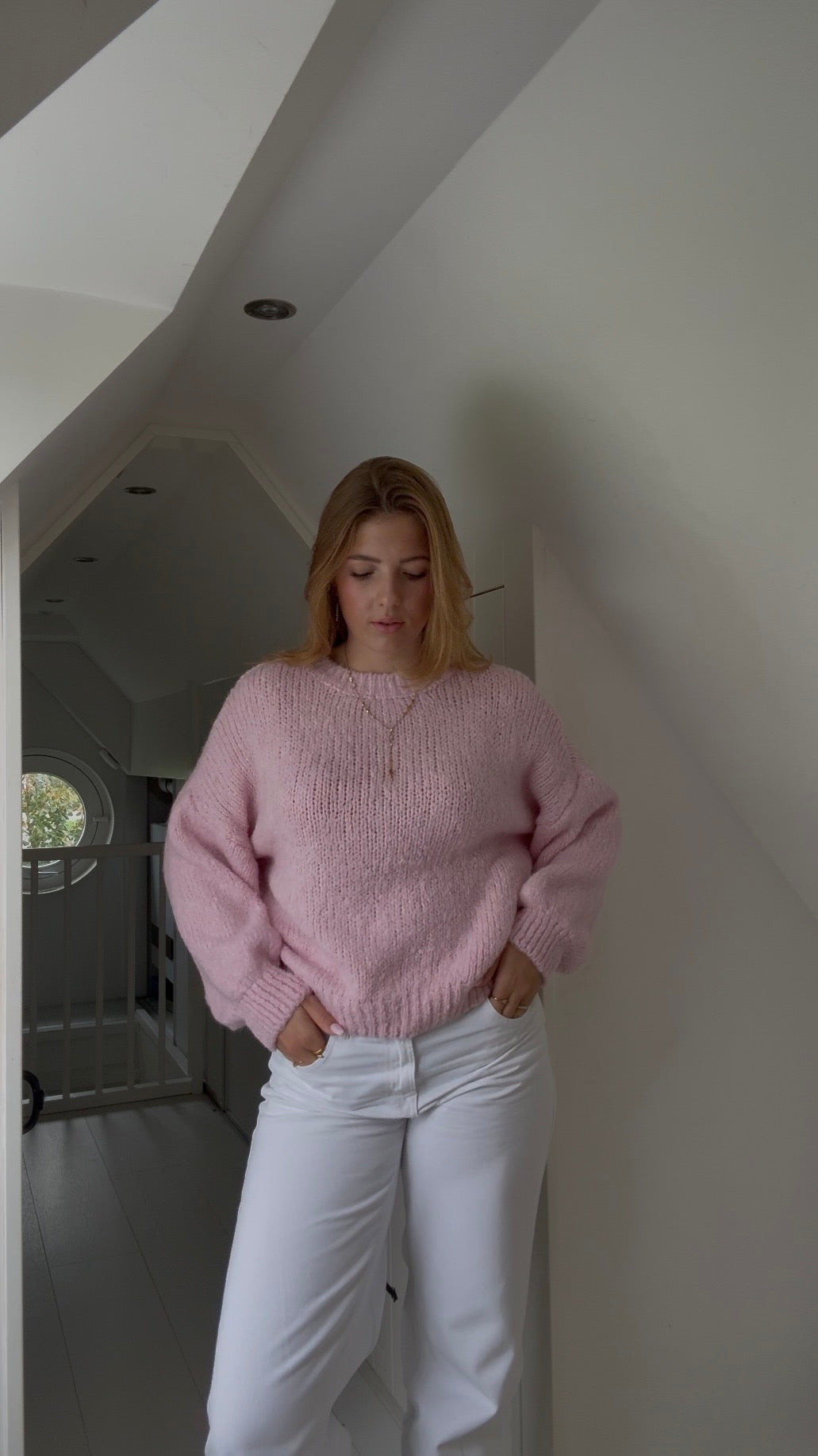 Nora knits sweater light Pink