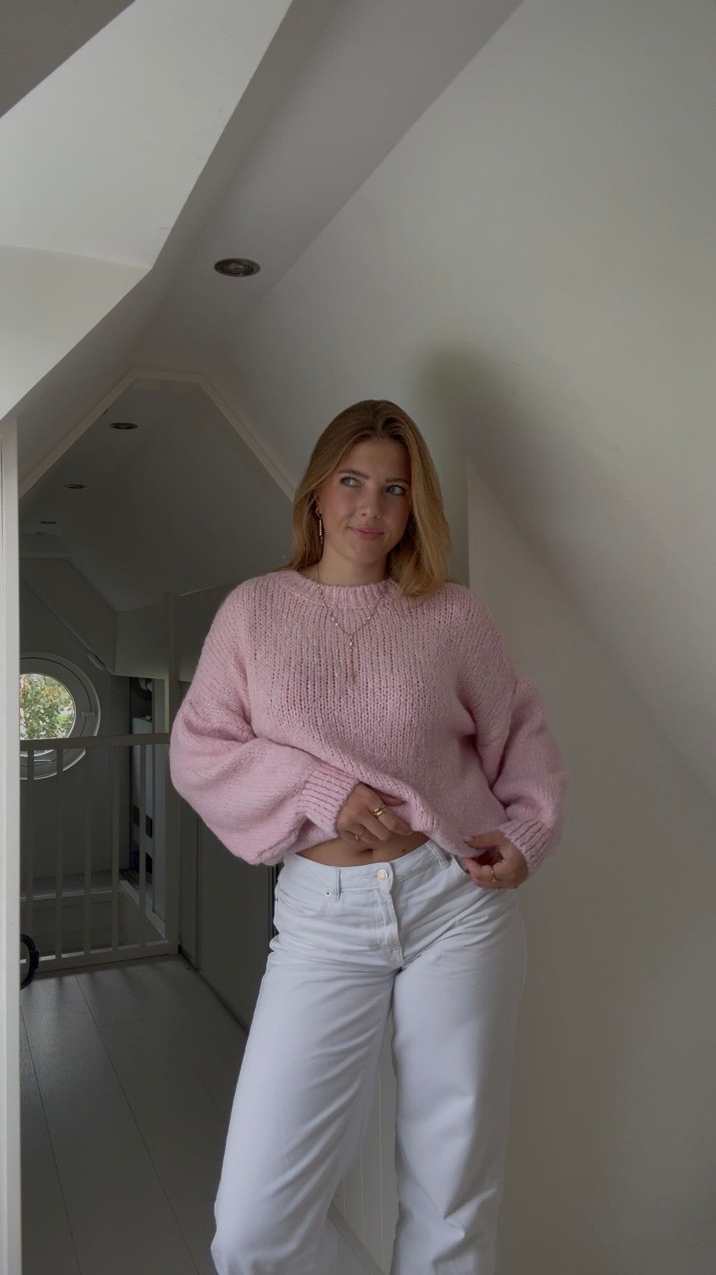 Nora knits sweater light Pink