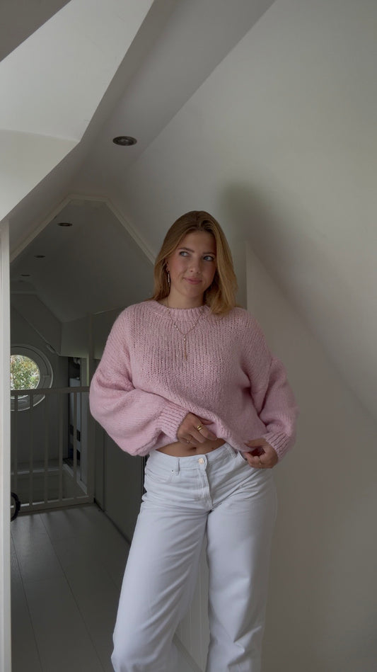 Nora knits sweater light Pink