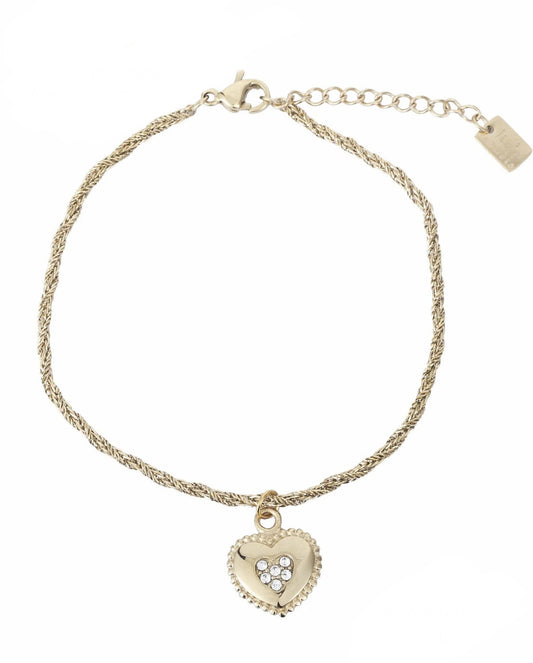 Diamant hart armband