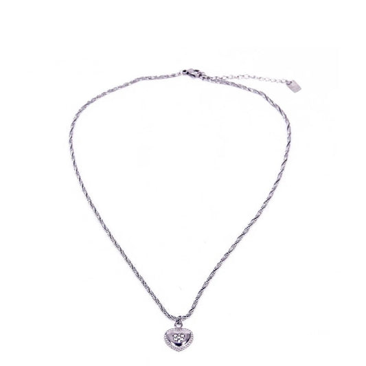 Diamant hart ketting