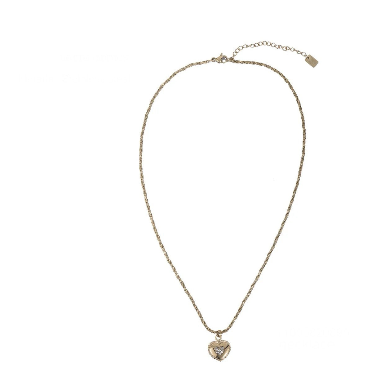 Diamant hart ketting