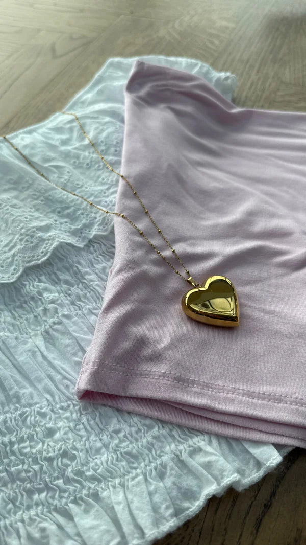 Big hart ketting lang