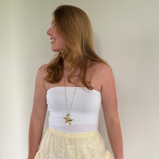 Tara tube top White