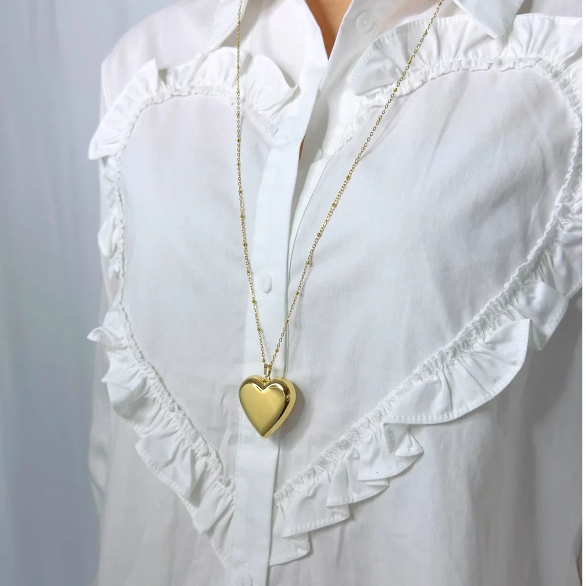 Big hart ketting lang