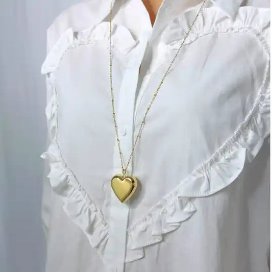 Big hart ketting lang
