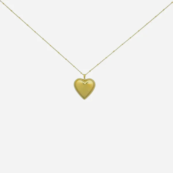 Big hart ketting lang