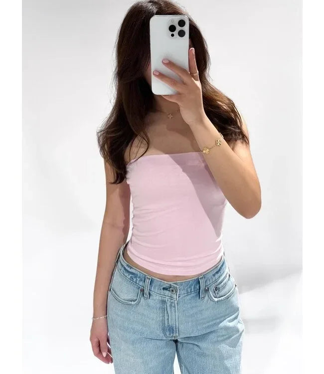 Tara tube top Pink