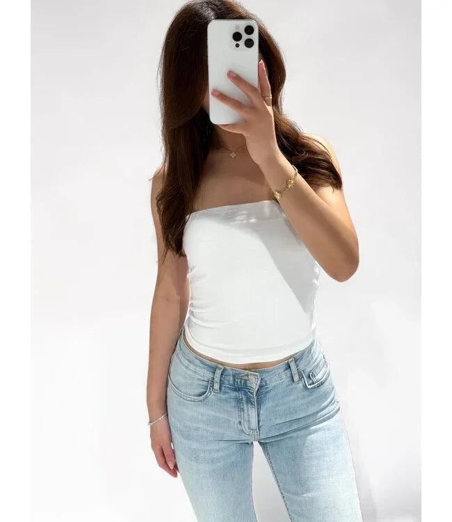 Tara tube top White