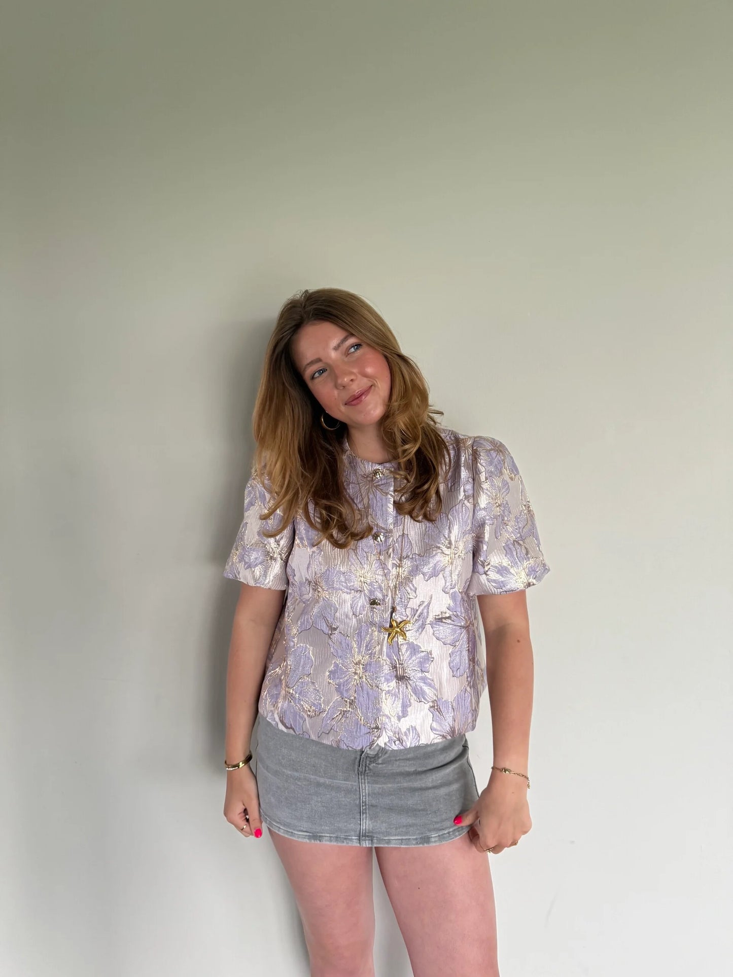 Flower top Lila