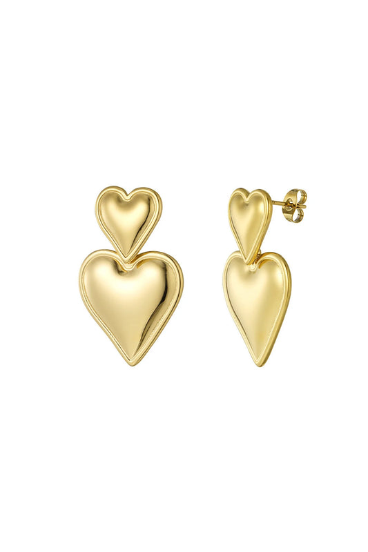 Double love oorbellen