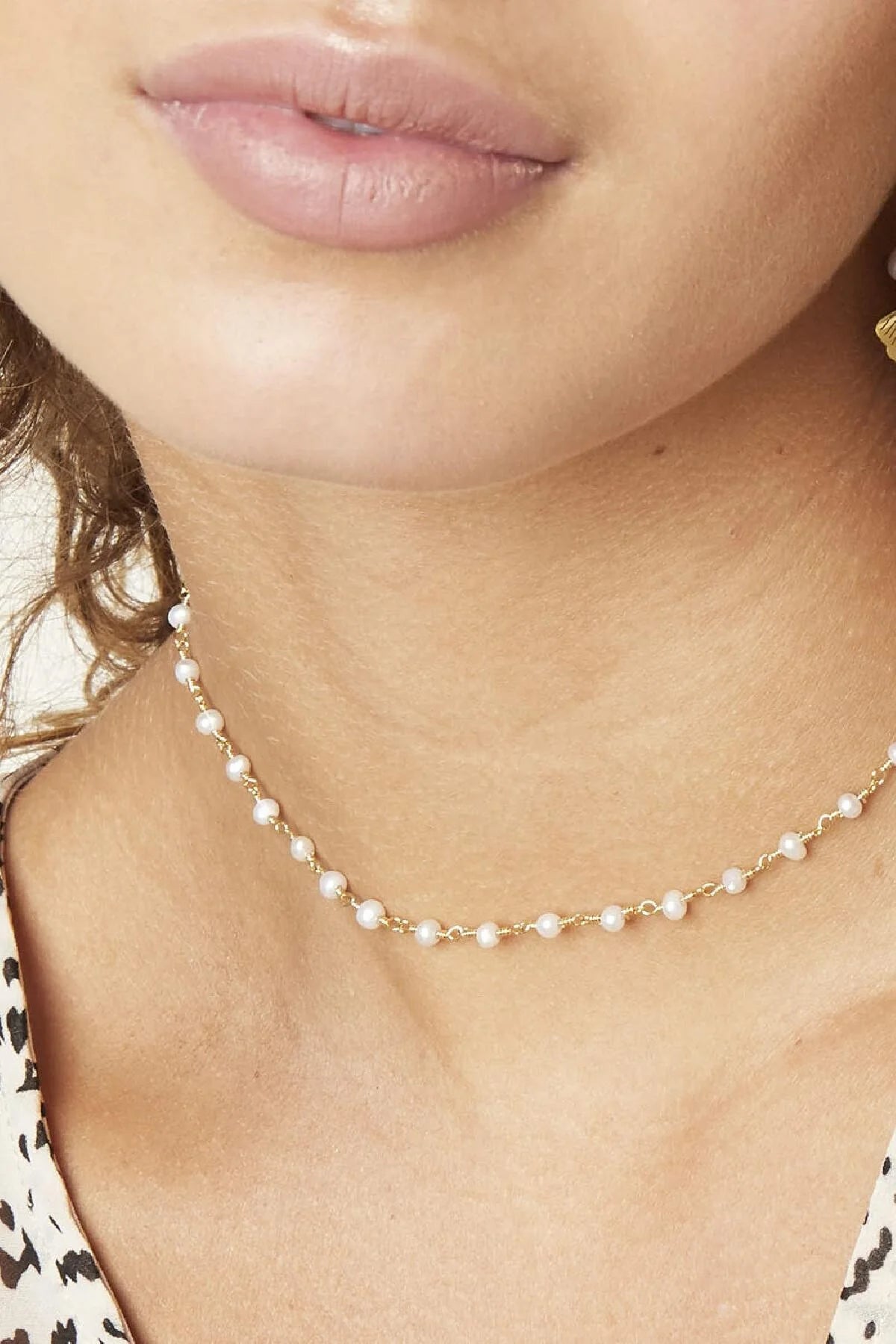 Parel bolletjes ketting